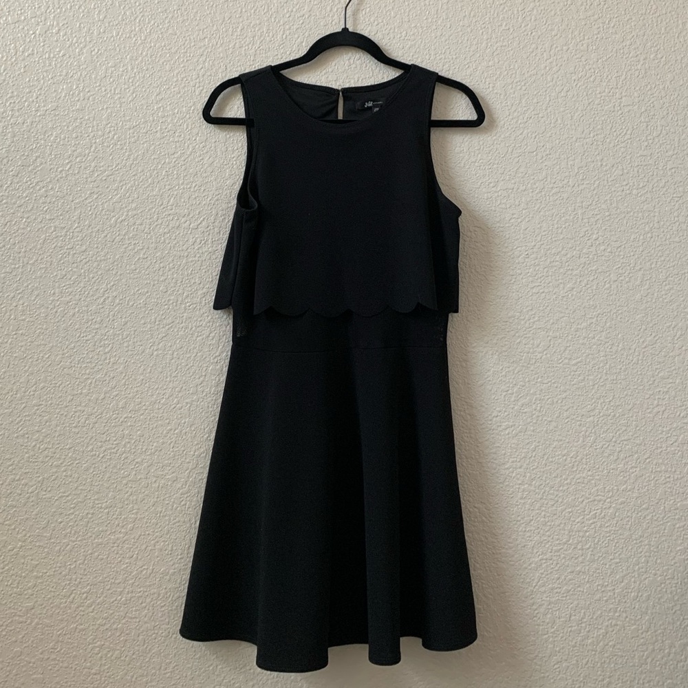 black mini dress